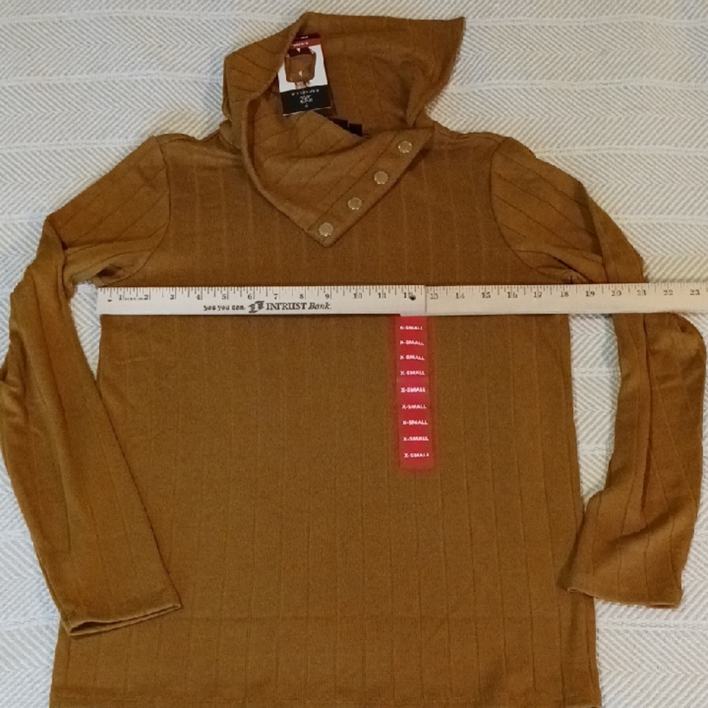 Rafaella Turtleneck Sweater Brown Knit Classic